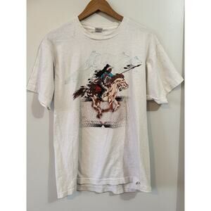 Vtg 90s Native American Shirt Unisex Large Belinda Worley 1990 Navajo See Desc.